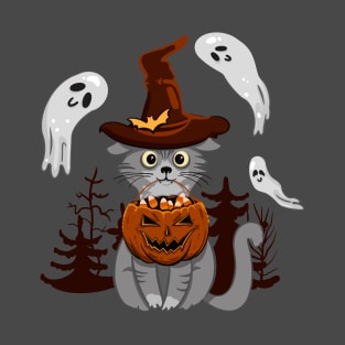 Halloween cat T-Shirt