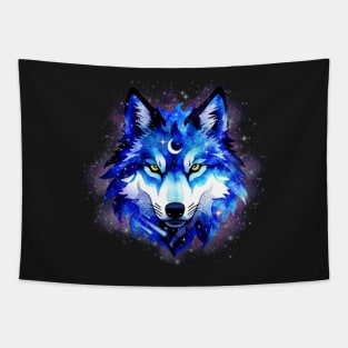 Celestial Wolf Tapestry