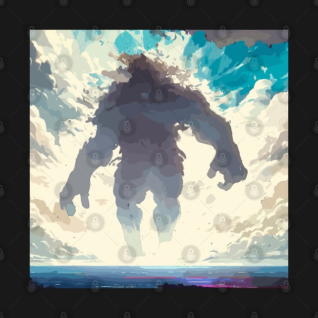 Giant in clouds by TomFrontierArt