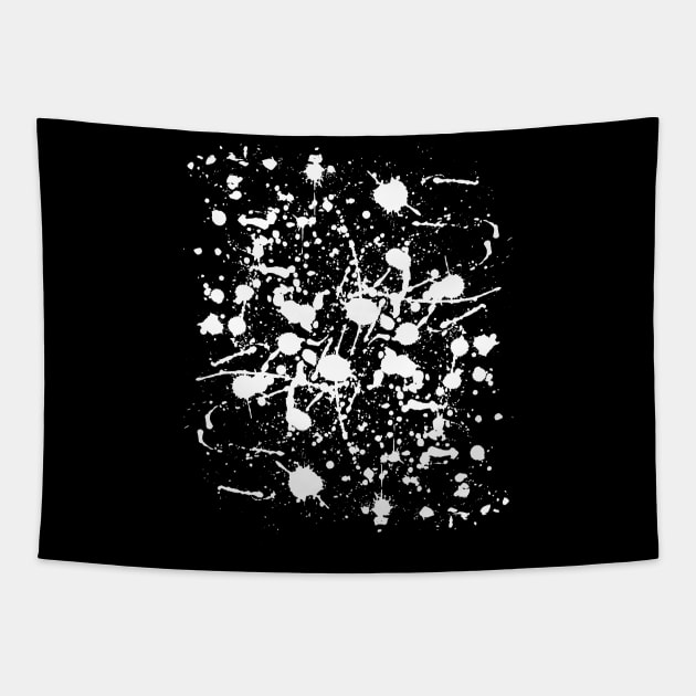 Adult Fun Clean Up Rag Pattern White Splatter Tapestry by belownormal
