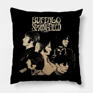 Buffalo Springfield Retro Vintage Pillow