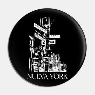 Nueva York Latin New York Spanish Pin