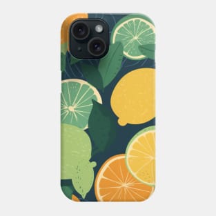 Citrus fruit pattern Phone Case