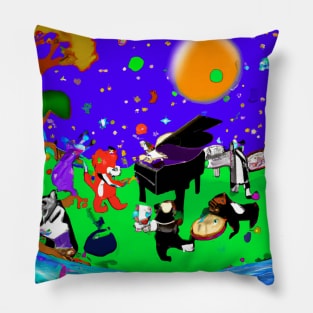 Animal Music Fest Pillow