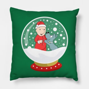 Snowball Doug & Porkchop Pillow
