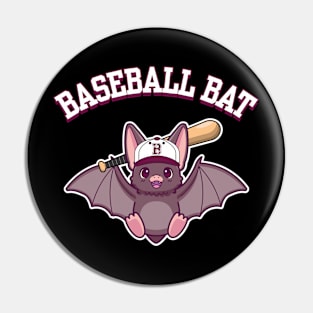 Baseball Bat.Funny baseball bat pun Pin