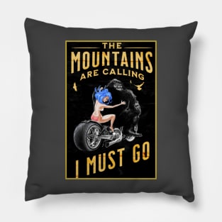 bigfoot mountain Pillow