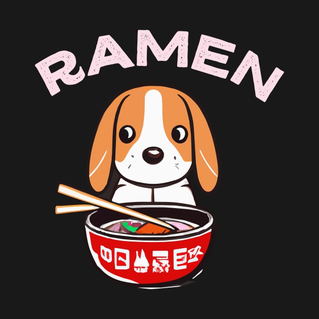 Ramen Lover Beagle Japan Dog Owner Retro Funny Dog by BetterManufaktur