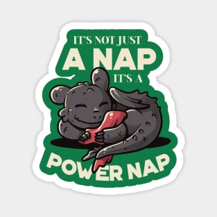 It’s Not Just a Nap, It’s A Power Nap Cute Lazy Dragon Gift Magnet