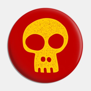 Yellow Skull Pin