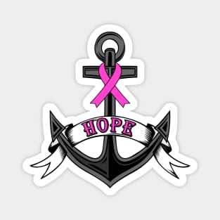 Breast Cancer Awareness Anchor of Hope Magnet