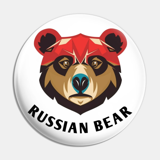 Russian bear Pin by Spaceboyishere