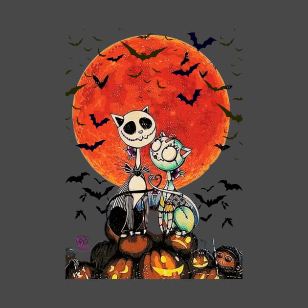 Funny Halloween nightmare before meow by Viper Unconvetional Concept