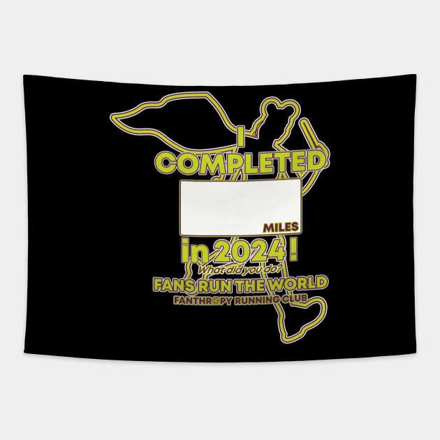 2024 Fans Run the World - Blank Mileage Runner Tapestry by Fanthropy Running Clubs