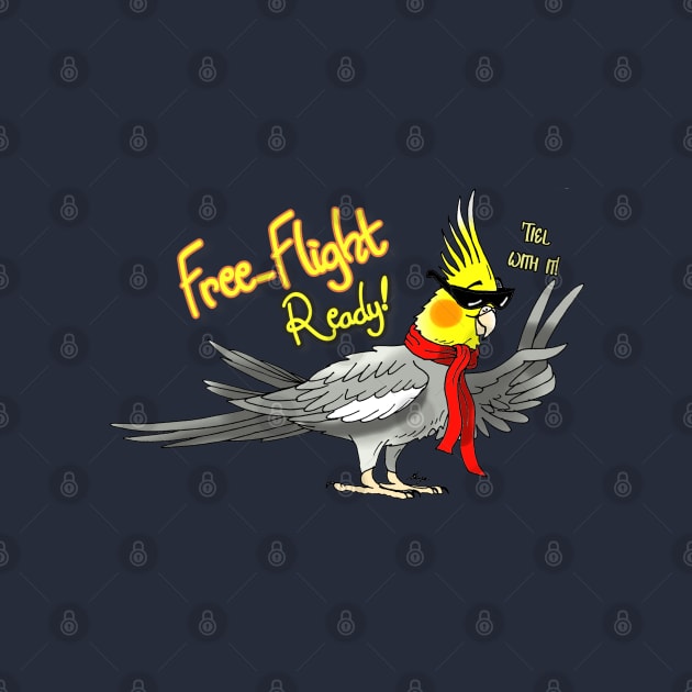 Free-Flight Ready Cockatiel by SkyeElizabeth