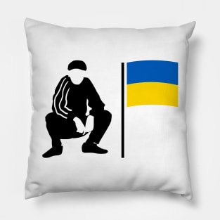 Ukrainian slav squat Pillow