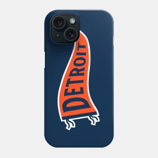 Detroit Pennant - Navy 1 Phone Case