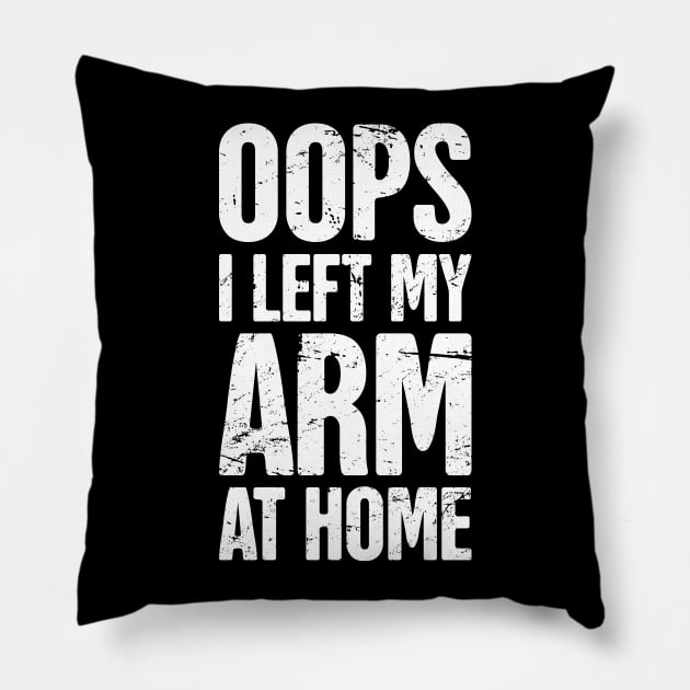 Funny Amputated Missing Arm Amputee Gift Pillow by MeatMan