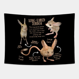 Animal Facts - Long-eared Jerboa Tapestry