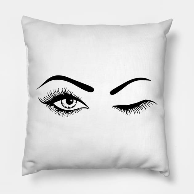 Bad Girl I See You Eyes | Trendy Bad Girl Pillow by cap2belo