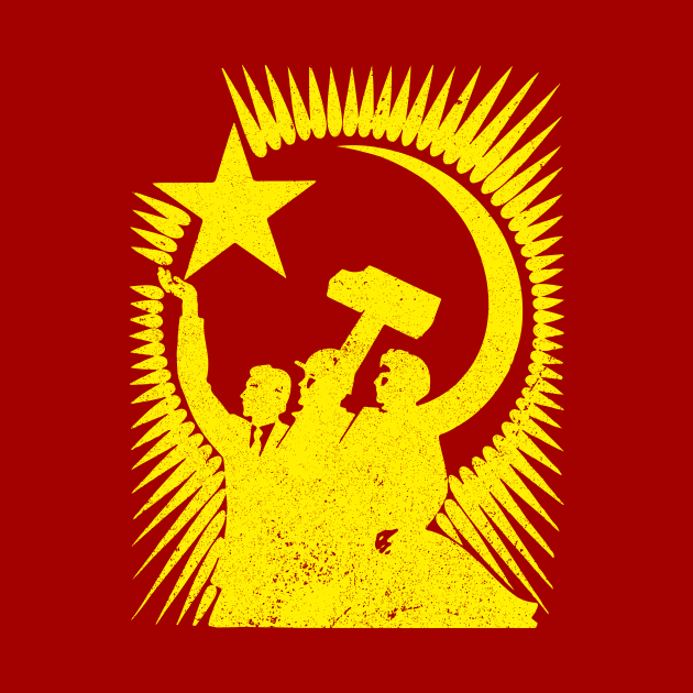 Soviet Propaganda Poster (Yellow) by n23tees