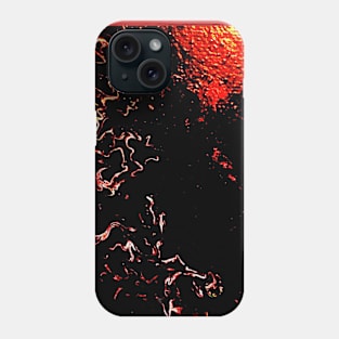 Sun melting acrylic pour art Phone Case