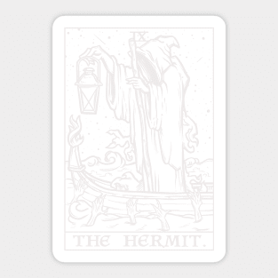 The Hermit Tarot Card Goth Gothic Gift Occult Comic Graphic - Hermit -  Sticker