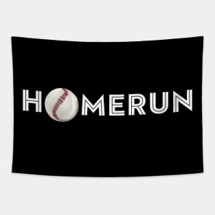 Homerun White Letters Tapestry