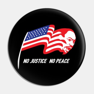 Martin Luther King Jr. American flag symbol Pin