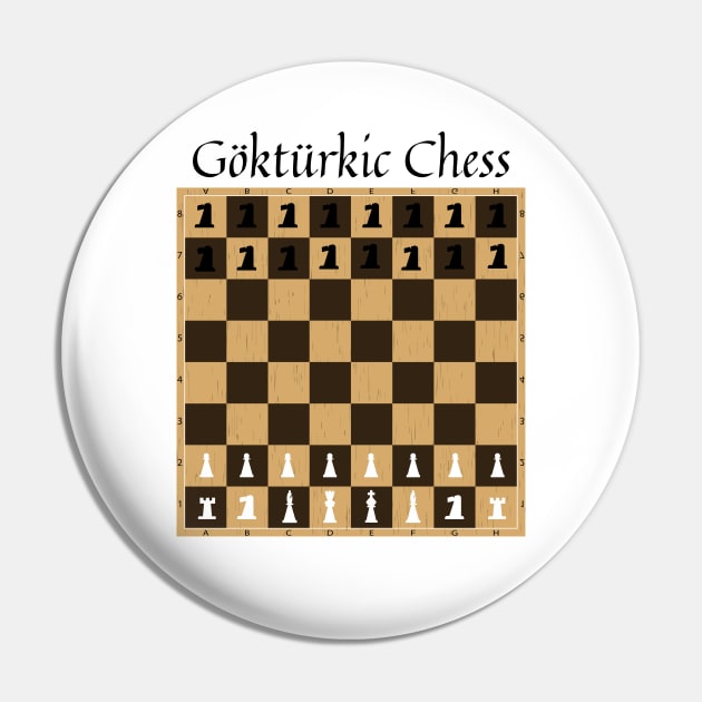 Gokturkic Chess Pin by firstsapling@gmail.com