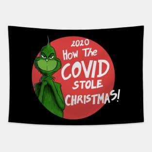 Grinch - How Covid Stole Christmas Tapestry