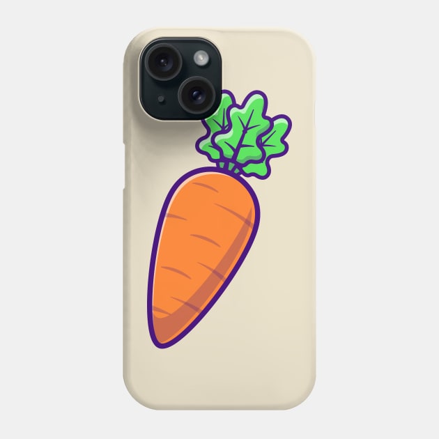 Carrot Vegetable Cartoon Phone Case by Catalyst Labs