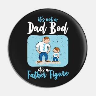 Dad Bod | White And Blue Text Funny Dad Pin