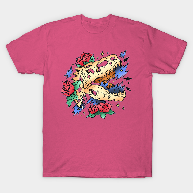 Discover t-rex skull - T Rex Dinosaur - T-Shirt