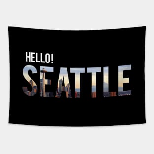 Hello Seattle Tapestry