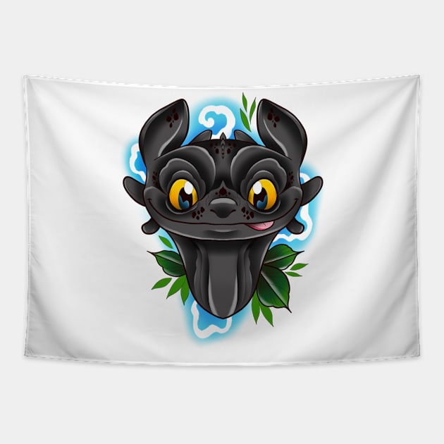 Toothless Tapestry by Jurassic Ink