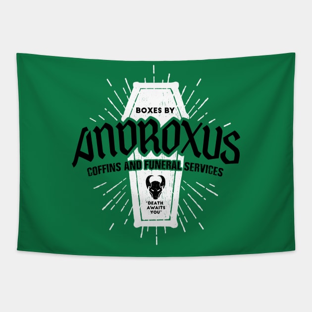 Androxus (alternate) Paladins Champion Logo Tapestry by dcmjs