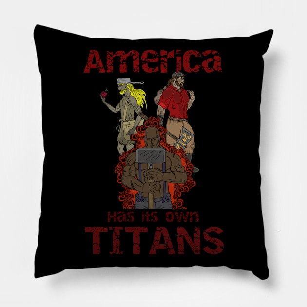 American Titans Pillow by Nomad Designs