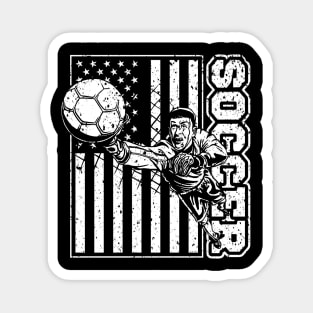 USA Soccer Player Magnet