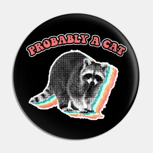 Probably a cat raccoon trash panda Pin