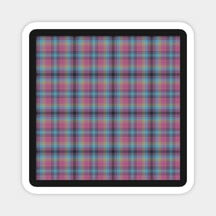 Suzy Hager "Rowan" Plaid w Violet, Blue, Grey, Pink, Red and Green for Prettique Magnet