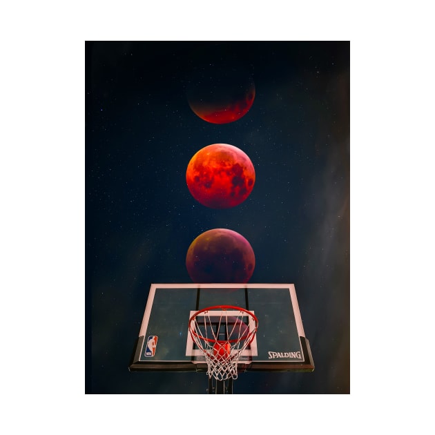 Red Moon Basketball by Shaheen01