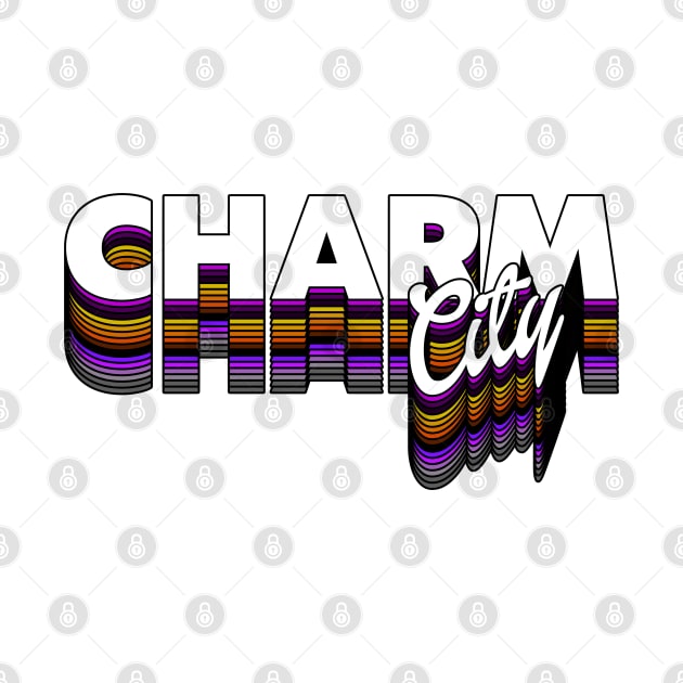 Charm City ))(( Baltimore City Pride Retro Font by darklordpug