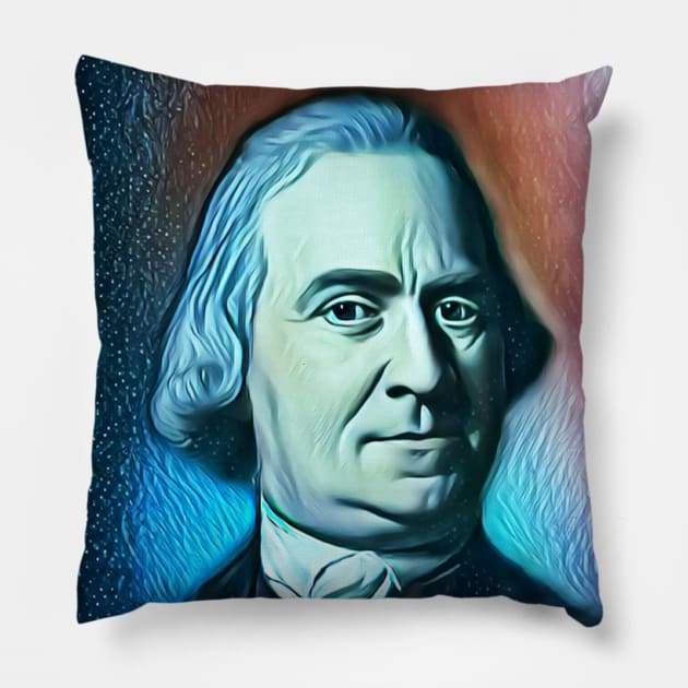 Samuel Adams Portrait | Samuel Adams Artwork 6 Pillow by JustLit