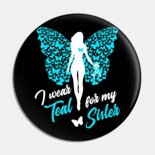 Butterfly I Wear Teal For My Grandpa Pins and Buttons for Sale | TeePublic