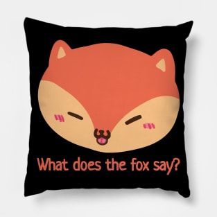 What does the fox say? Pillow