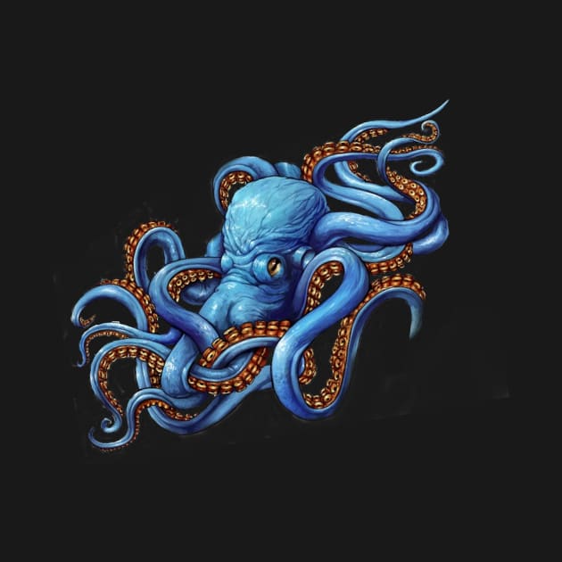 Octopus blue by firstspacechimp