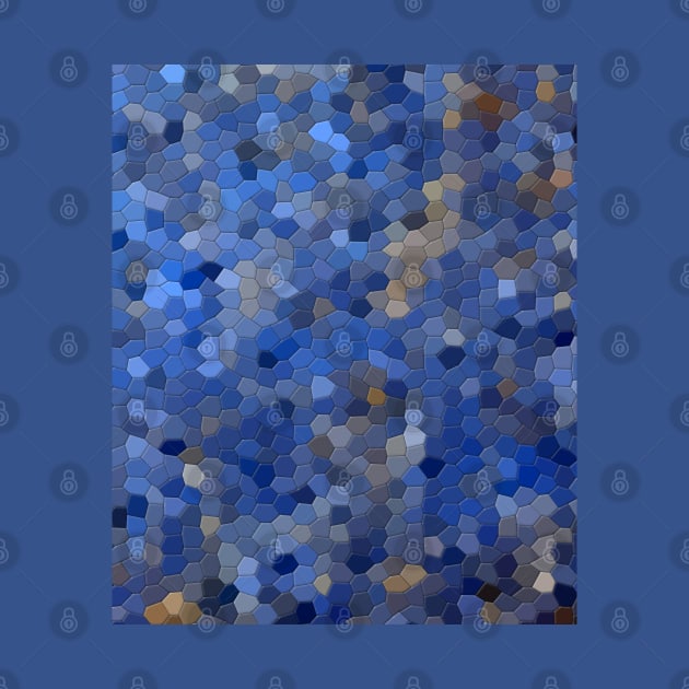 Blue For You mosaic tile by soitwouldseem