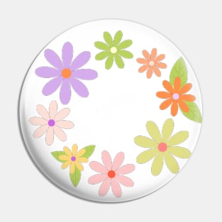 Floral Artwork Design Pin