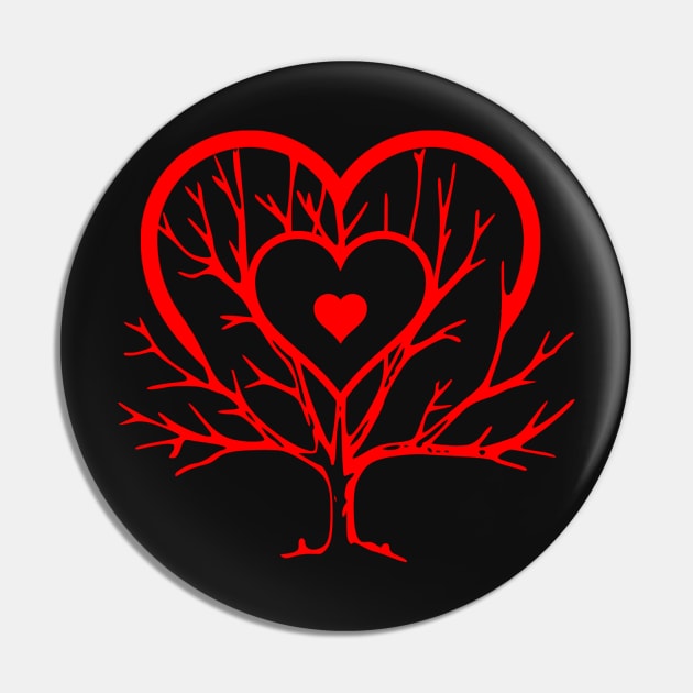 heart tree Pin by STRANGER